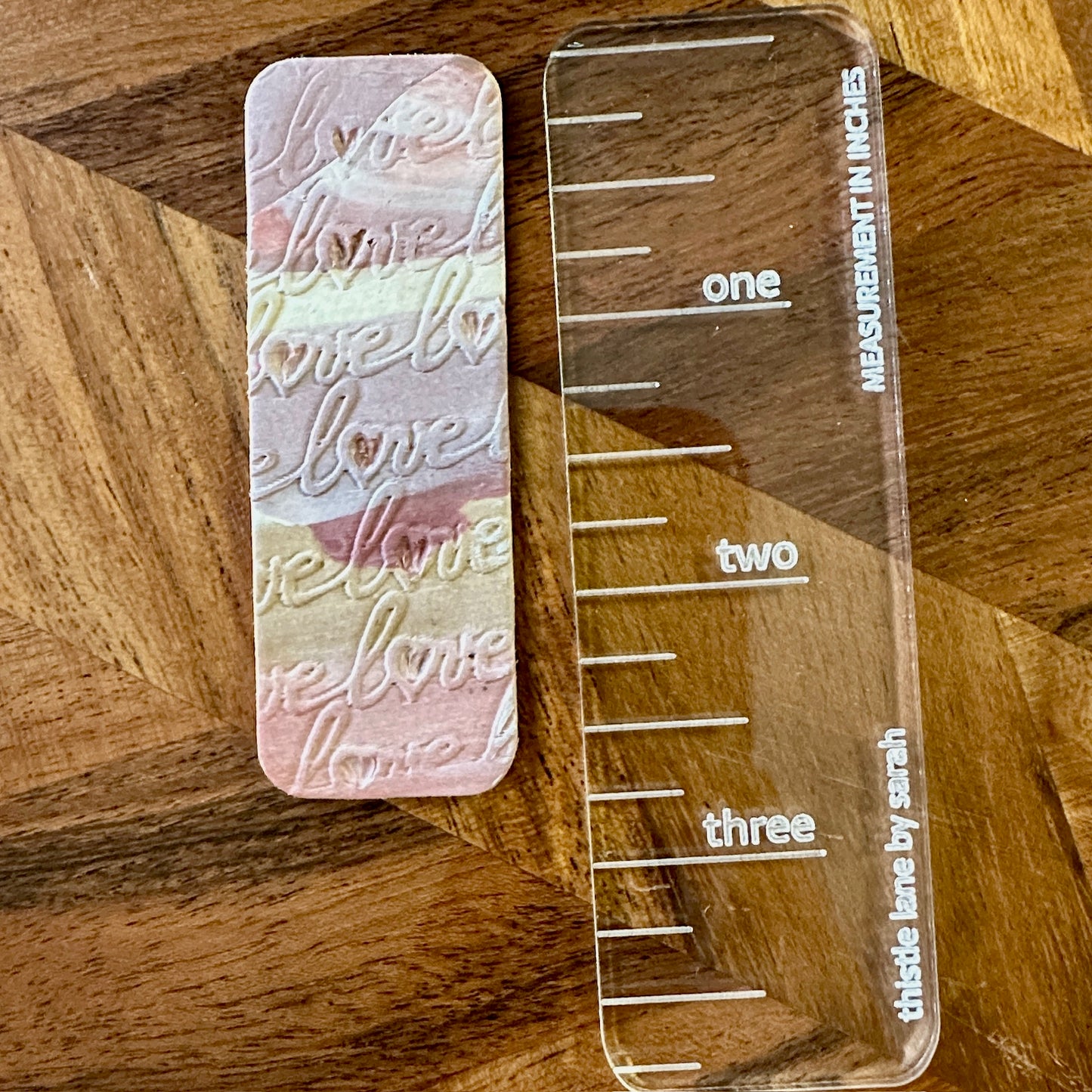 Bookmarks - Textured Fidget Polymer Clay - 3in Rec