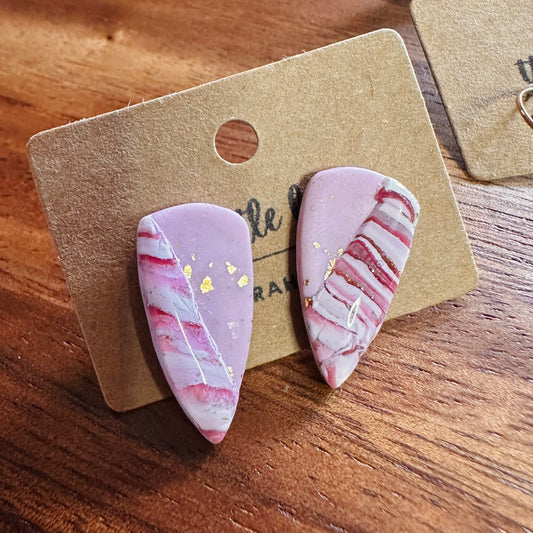 Pink Dagger Studs