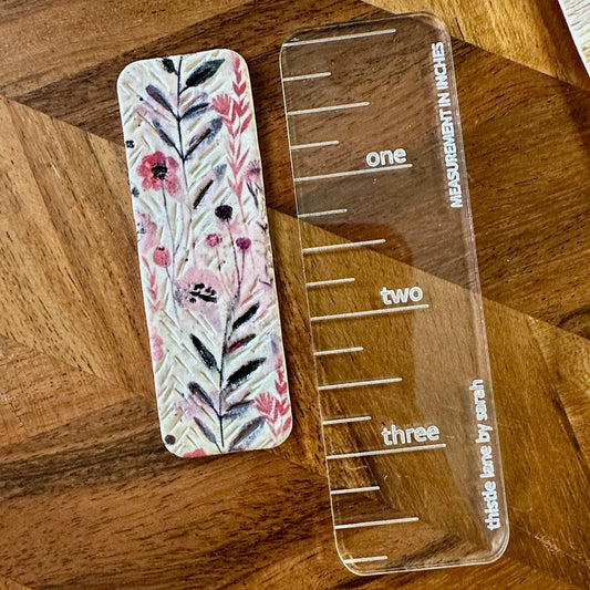 Bookmarks - Textured Fidget Polymer Clay - 3in Rec